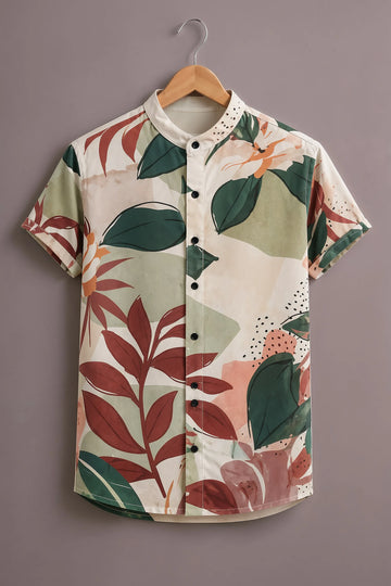 Men's Tropical Leaf Graphic Shirt