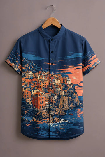 Men's Amalfi Sunset Art Shirt