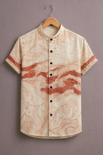 Desert Contour Print Shirt