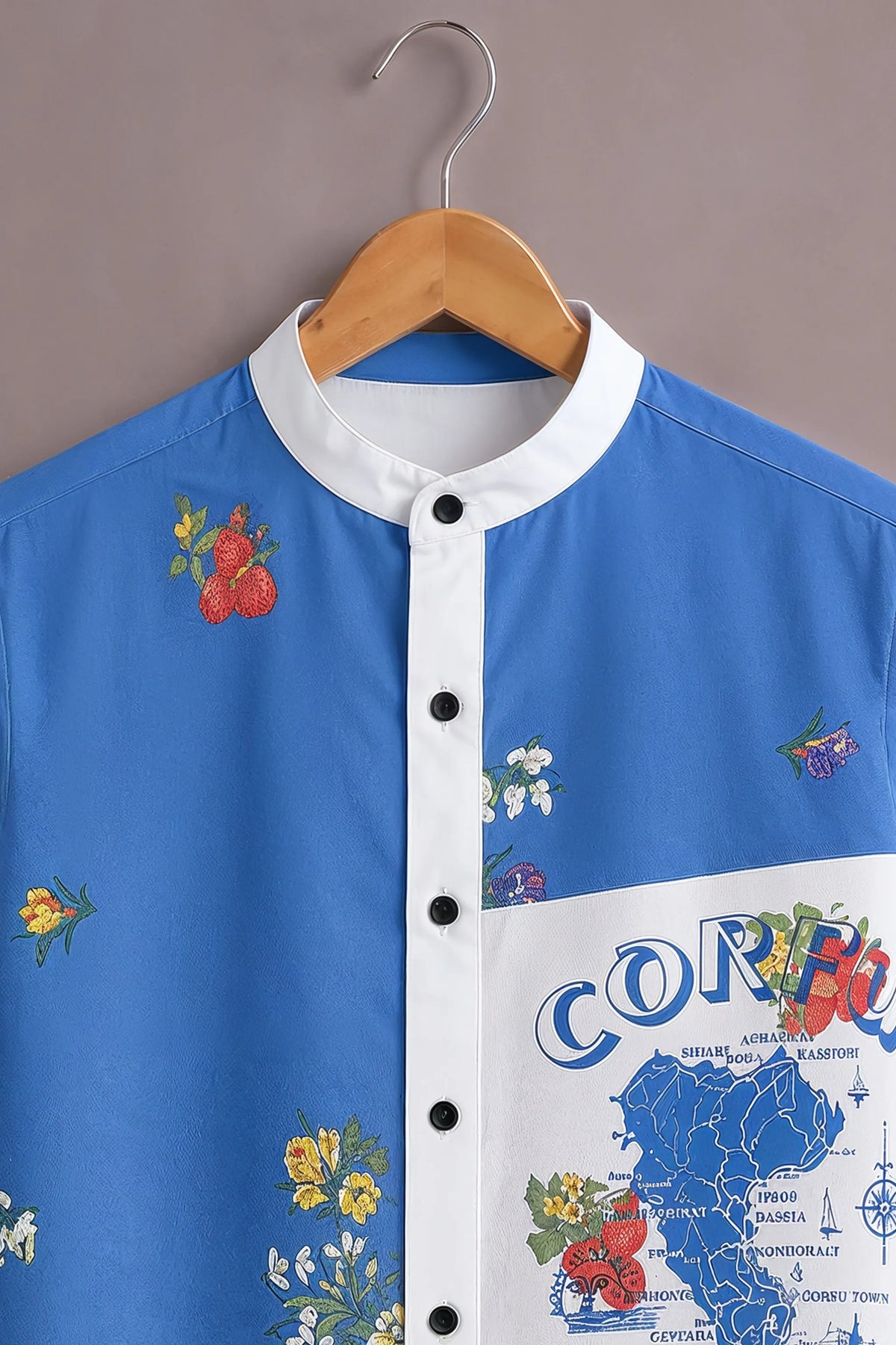 Corfu Coastal Art Shirt