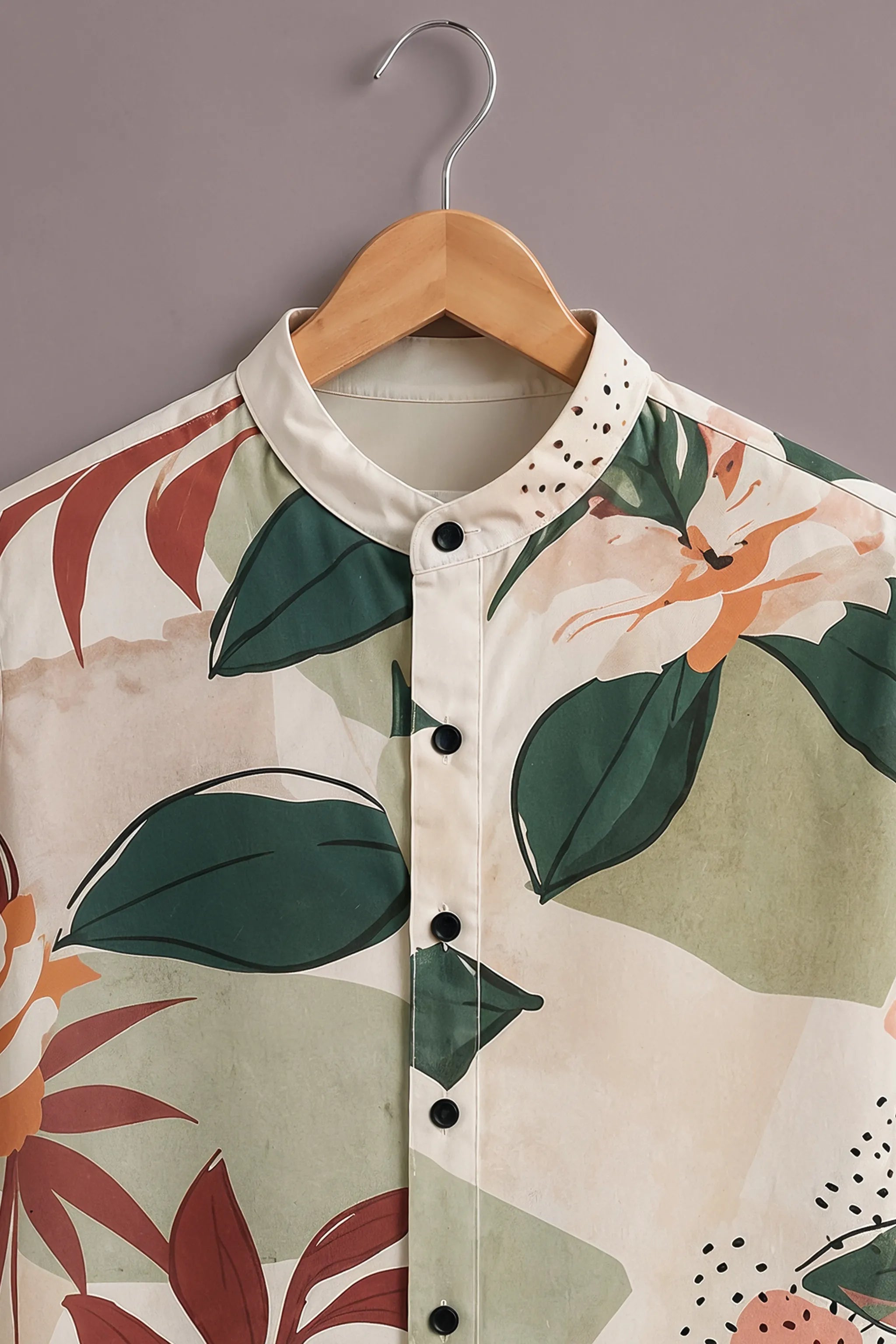 Men's Tropical Leaf Graphic Shirt