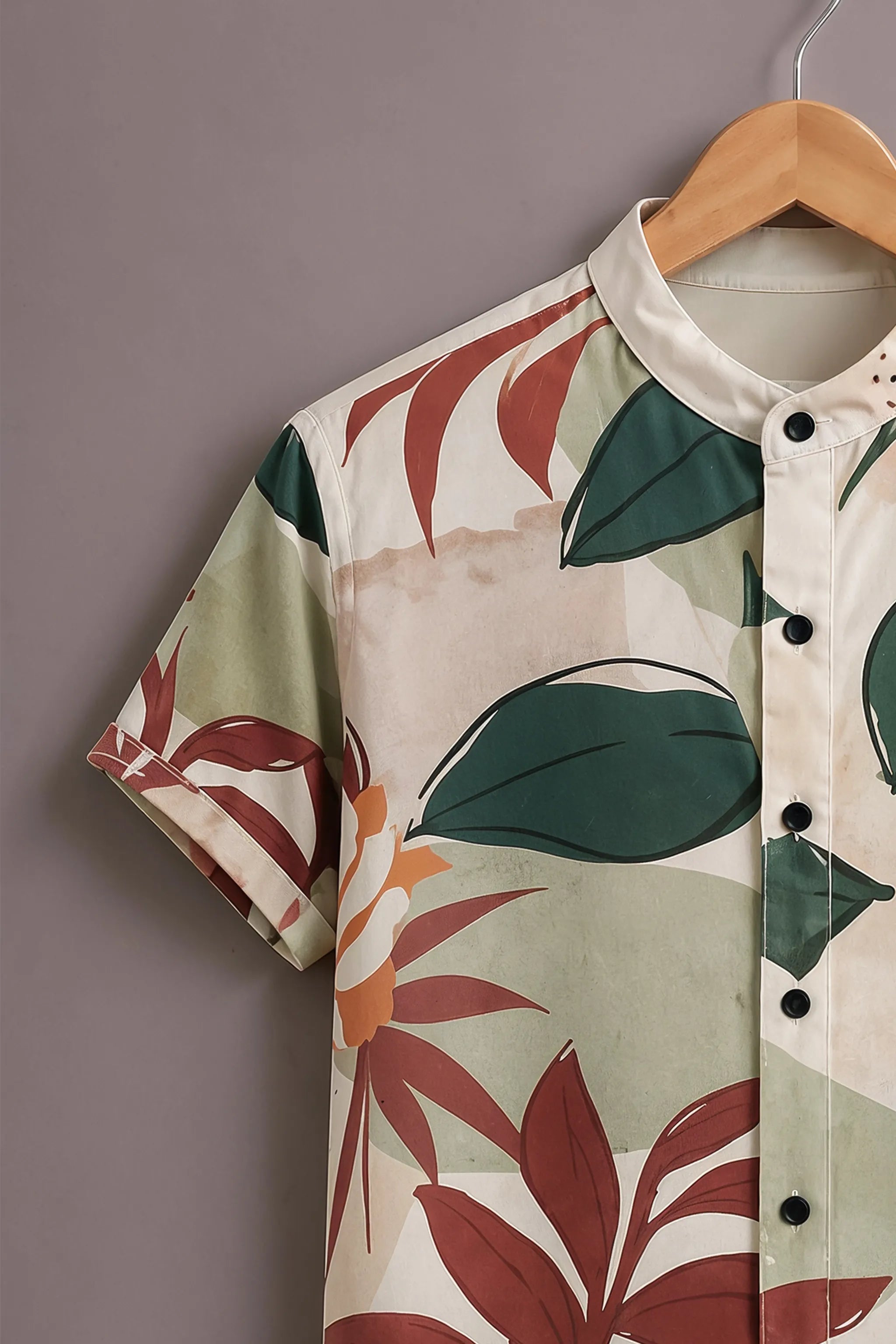 Men's Tropical Leaf Graphic Shirt